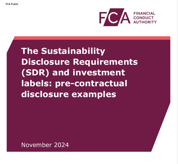 FCA publishes sustainability disclosure practice examples